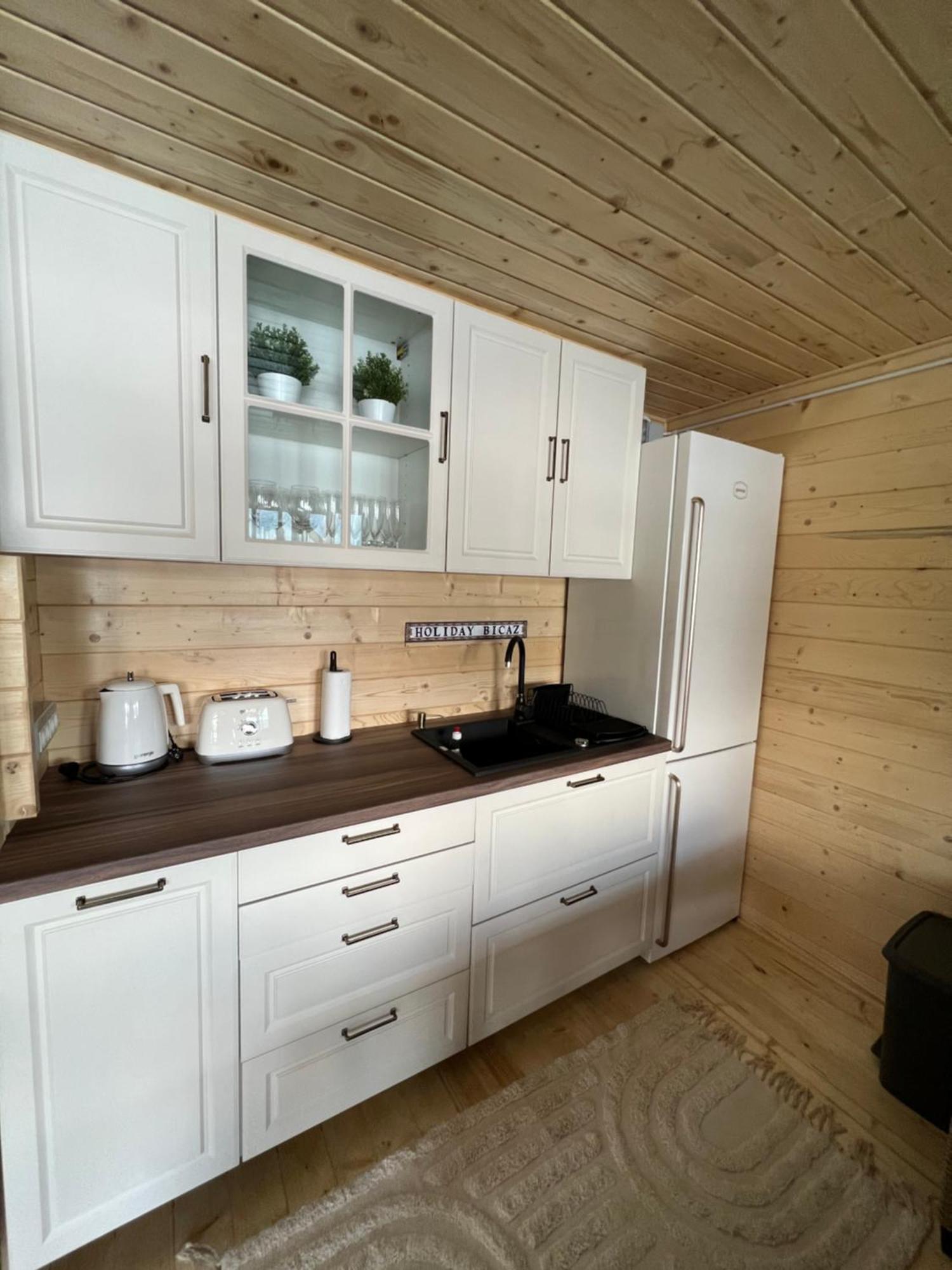 Holiday Bicaz Bungalows On The Lake Bagian luar foto